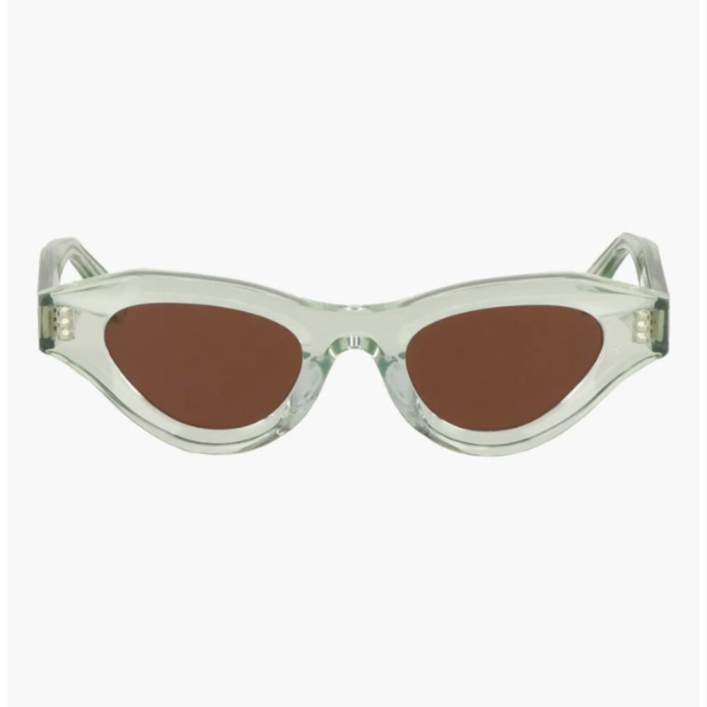 CULT GAIA X THIERRY LASRY Cat Eye Sunglasses Green/Teal